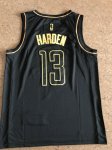 NBA 13 Harden Rockets Golden Edition Maillot brodé